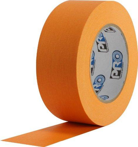 ProTapes Colored Crepe Paper Masking Tape, 60 yds Length x 2" Width, Orange (Pack of 24)