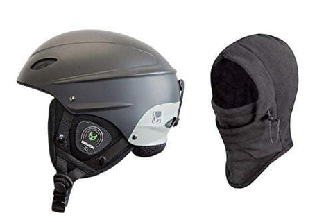 Demon Phantom Helmet with Brainteaser Audio and Free Balaclava (Black, Large)