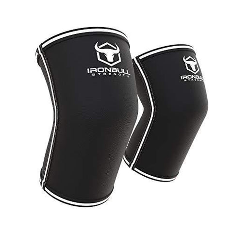 Elbow Sleeves 5mm (1 Pair) - High Performance Elbow Sleeve Support for Weightlifting, Weight Training & Powerlifting - Best Compression Straps - for Men and Women (XX-Large, Black/White)