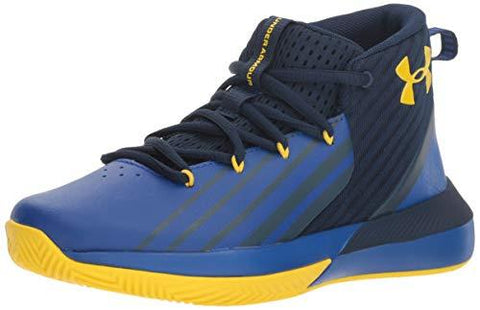 Under Armour Boys' Grade School Launch Basketball Shoe, Academy (402)/Royal, 6.5