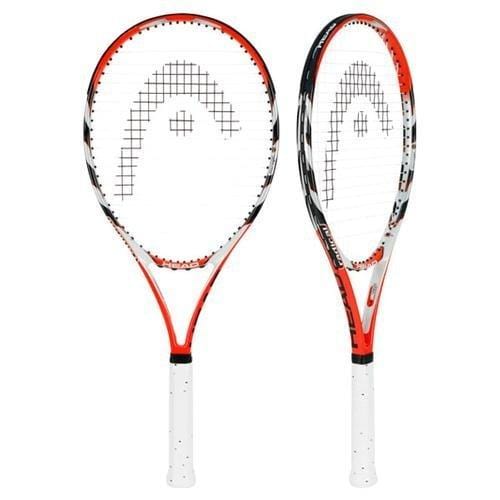 HEAD MicroGel Radical OS Tennis Racquet, Strung, 4 1/4 Inch Grip