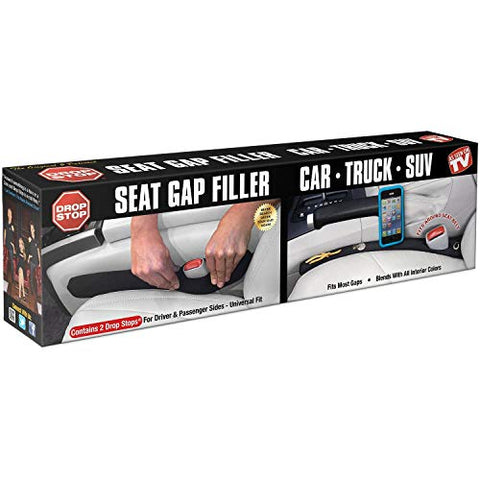 Drop Stop - The Original Patented Car Seat Gap Filler (AS SEEN ON Shark Tank) - Set of 2