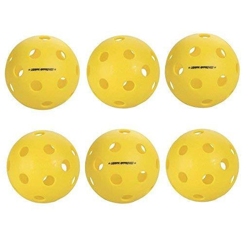 Escalade Onix Fuse Indoor Pickleballs, Yellow (pack of 6) [product _type] Escalade Sports - Ultra Pickleball - The Pickleball Paddle MegaStore