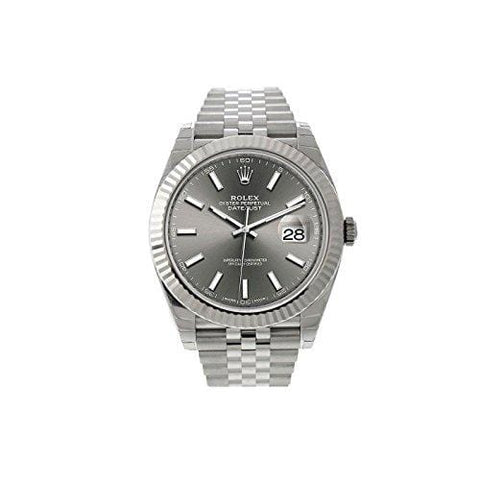 New 2017 Rolex Datejust II Steel Dark Rhodium Sticks Jubilee 41mm Watch 126334