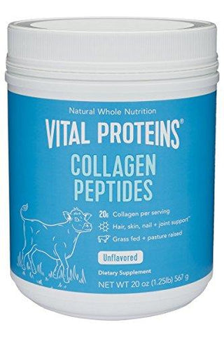 Vital Proteins Unflavored Collagen Peptides, 20 oz with Bovine Hide Collagen Peptides