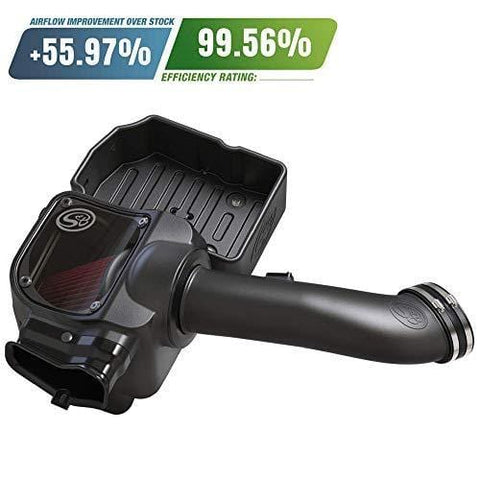 S&B Filters 75-5085 Cold Air Intake For 2017-2019 Ford Powerstroke 6.7L (Oiled Cleanable, 8-ply Cotton Filter)