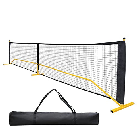Portable Pickleball Nets, 22 FT Regulation Size Pickleball Set with Net, Pickle Ball Game Net System with Carrying Bag for Indoor Outdoor Backyard