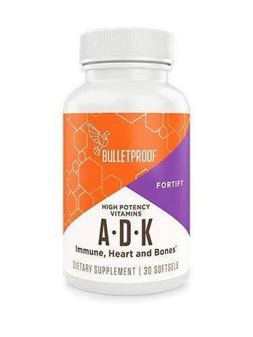 Bulletproof Vitamins A-D-K, High Potency, Heart, Bone and Immune, Vitamins A, D3 (5,000 IU), K1, K2 (MK7 and MK4), No Soy