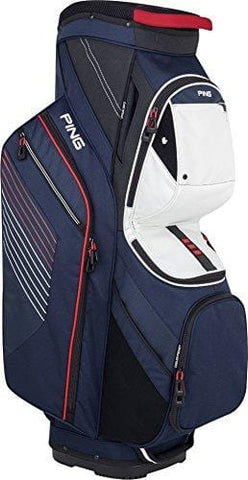 PING Traverse Cart Bag | Navy/White/Red