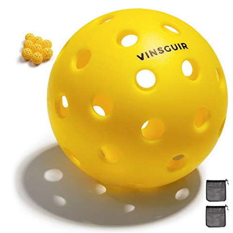 Vinsguir Pickleball Set, 8 Pack Pickleballs, USAPA Standard Pickle Balls, Pickleball Outdoor Balls, Competition Outdoor Pickle-Ball Balls, Paddle Balls for Outdoor Courts, with 2 Paddleball Mesh Net