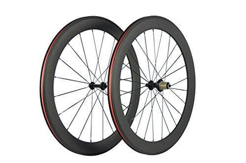 Superteam 700c 60mm 3k Superlight Carbon Clincher Wheelset Cycling Racing Wheels 20/24h (Shimano Body)
