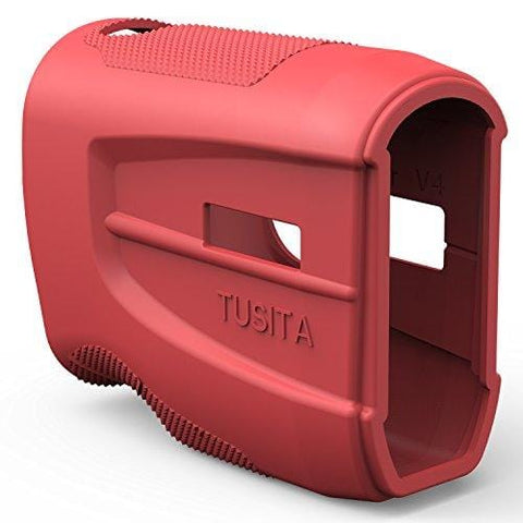 TUSITA Protective Cover for Bushnell Tour V4 Slope Shift, Golf Laser Rangefinder Accessories Replacement Silicone Case Skin (Red)