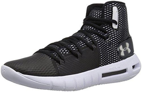 Under Armour Men's Drive 5 Basketball Shoe, Black (003)/White, 9.5