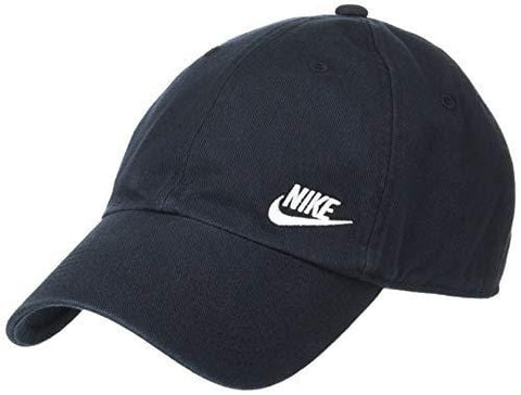 NIKE Women's Heritage86 Futura Classic Cap, Black/White, One Size