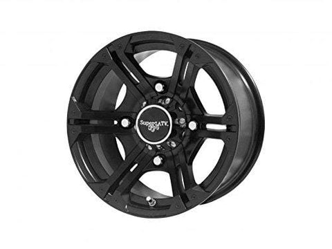 SuperATV Bandit Wheel H-Series for Polaris - Black - 14 Inch - 4/156 Bolt Pattern (for 3/8'' and 12 mm Studs)
