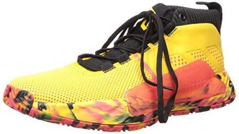adidas Men's Dame 5, Bold Gold/Shock red/Black, 12.5 M US
