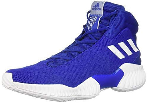 adidas Men's Pro Bounce 2018 Basketball Shoe, White/Collegiate Royal, 9 M US