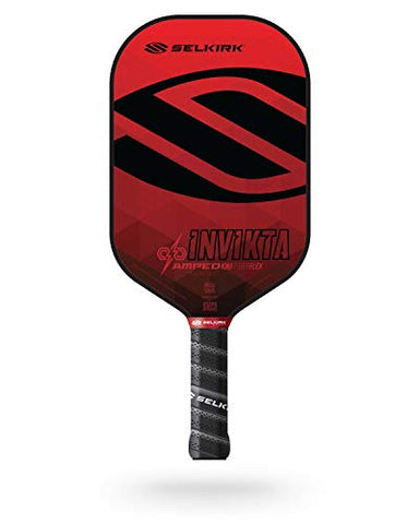 Selkirk Amped Pickleball Paddle | Fiberglass Pickleball Paddle with a Polypropylene X5 Core | Pickleball Rackets Made in The USA |Invikta Midweight, Selkirk Red |