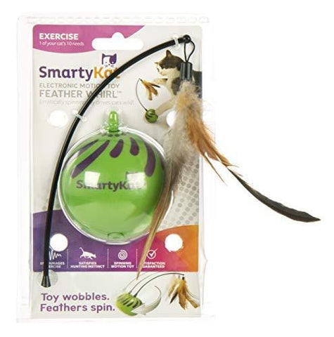 SmartyKat Feather Whirl Electronic Motion Cat Toy, As Seen On TV