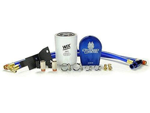 Coolant Filtration System by Sinister Diesel | for Ford 2003-2007 F-250, F-350, & Excursion 6.0L Diesel with All Hardware - No Part Removal or Drilling Required For Filter - Easy Installation