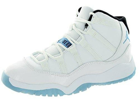 Jordan Nike Kids 11 Retro Bp White/Legend Blue/Black Basketball Shoe 12 Kids US