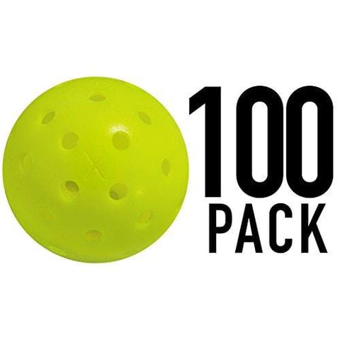 Franklin Sports X-40 Pickleballs - Outdoor Pickleballs- 100 Pack Bulk - USAPA Approved - Optic