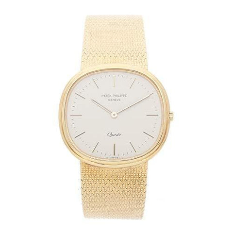 Patek Philippe Vintage Quartz (Battery) Ivory Dial Mens Watch 3879/1 (Certified Pre-Owned)
