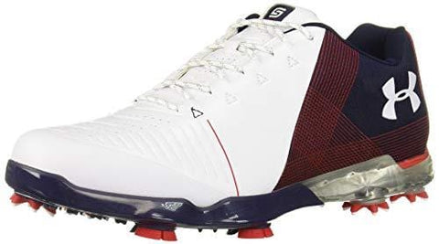 Under Armour Men's Spieth 2 Golf Shoe White (106)/Academy 11