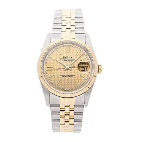 Rolex Datejust Mechanical (Automatic) Champagne Dial Mens Watch 16233 (Certified Pre-Owned)