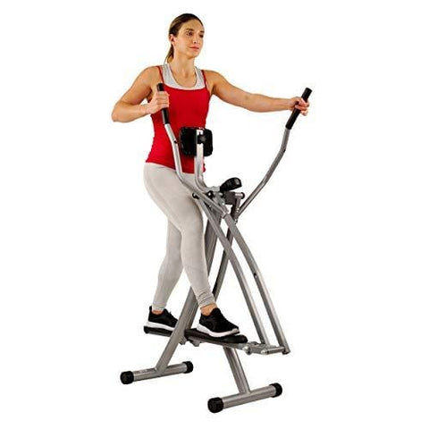 Sunny Health & Fitness SF-E902 Air Walk Trainer Elliptical Machine Glider w/ LCD Monitor