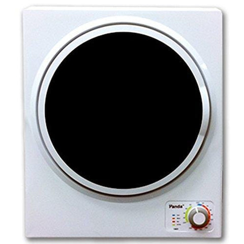 Panda 1.50 cu.ft Compact Laundry Dryer, White and Black