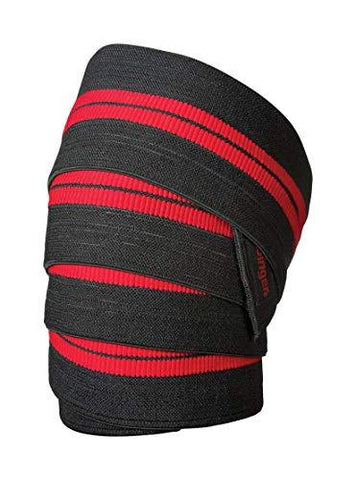 Harbinger 46300 Red Line 78-Inch Knee Wraps for Weightlifting (Pair)
