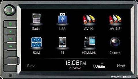 Jensen XRV10 Double DIN 10.1" Touchscreen Bluetooth Multimedia Receiver & Back-Up Observation System System, SiriusXM Ready / Built-In BT Technology / iPhone - iPod / MHL / HDMI / USB / AV In