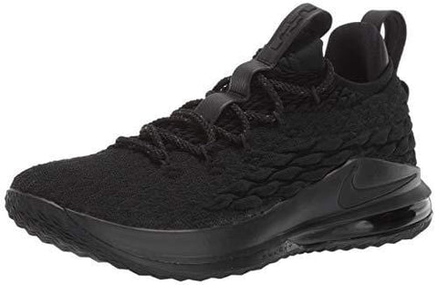 Nike Lebron XV Low Mens Fashion-Sneakers AO1755-004_12 - Black/Black-Thunder Grey