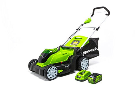 Greenworks G-MAX 40V 17'' Brushed Mower with 4Ah Battery and Charger 2508302
