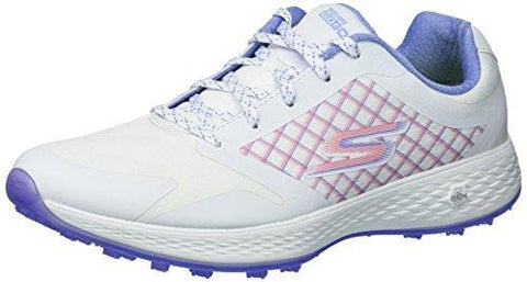 Skechers Performance Women's Go Eagle Rival Golf-Shoes,white/lavender,10 M US