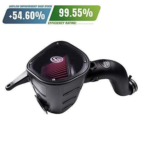 S&B Filters 75-5068 Cold Air Intake For 2013-2018 Dodge Ram Cummins 6.7L (Oiled Cleanable, 8-ply Cotton Filter)