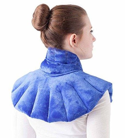 Wind & Weather, Soothing Herbal Aromatherapy Neck, Shoulder and Back Wrap, Heating Pad and Cold Therapy, Designed for Muscle Pain and Tension Relief, Hot or Cold Therapy, Made in USA, 13” H x 23” W