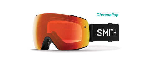 Smith Optics Io Mag Adult Snow Goggles - Black/Chromapop Everyday Red Mirror