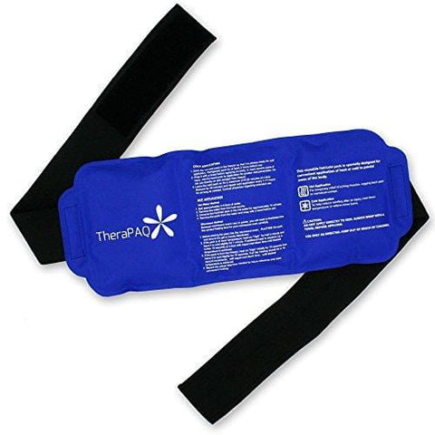 Pain Relief Flexible Ice Pack for Injuries by TheraPAQ | Hot & Cold Therapy Reusable Gel Pack/Heat Wrap - Great for Back, Waist, Shoulder, Neck, Ankle, Knee and Hip (Large Pack:14" X 6")