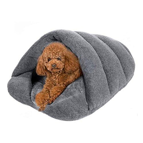 Heyuni. Pet Bed Warm House Sleeping Bag Sleep Zone For Persian Cat Or Rabbit Small Animals Shearling Bed,38X48cm,S