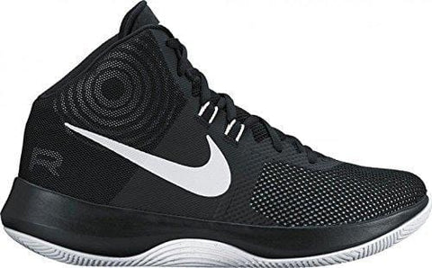 Nike Men's Air Precision Black/White/Cool Grey Basketball Shoe (9)