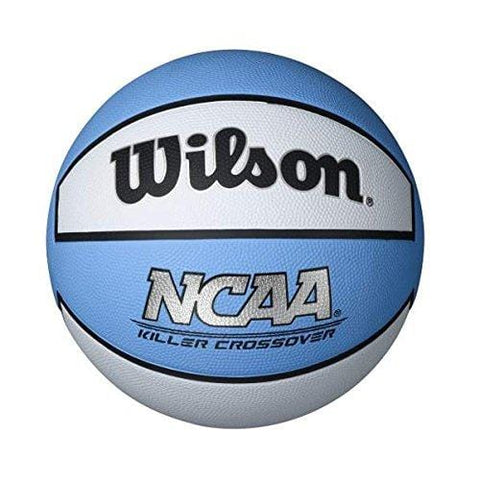 Wilson Killer Crossover Basketball, Carolina Blue/White, Intermediate - 28.5
