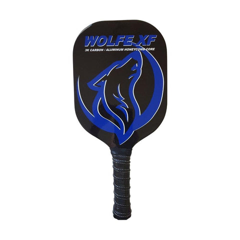 Wolfe XF 3K Carbon Fiber and Graphite - Edgeless Pickleball Paddle (Blue)