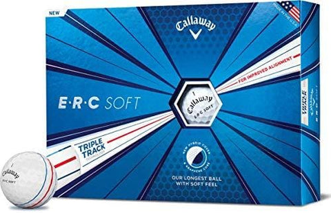 Callaway Golf ERC Soft Triple Track Golf Balls, (One Dozen), White [product _type] Callaway - Ultra Pickleball - The Pickleball Paddle MegaStore