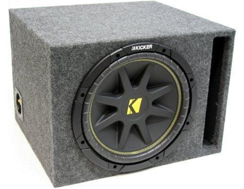 ASC Package Single 12" Kicker Sub Box Vented Port Subwoofer Enclosure C12 Comp 300 Watts Peak