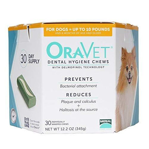 Oravet Dental Hygiene Chews for Small Dogs (10-24lbs)