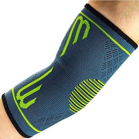 Benmarck Elbow Compression Sleeve, Support Brace, Best for Tennis Golf Weightlifting Men Women, Tendonitis Recovery Wrap by (Fjord Blue, Small)