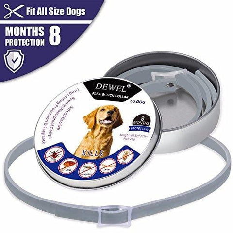 Best Quality - Collars - Dewel All Cat Dog Collar Anti Flea Ticks Mosquitoes Outdoor Protective Adjustable Pet Collars 8 Months Long-Term Protection - by HogiHana - 1 PCs