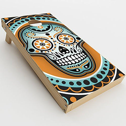itsaskin Skin Decal Vinyl Wrap for Cornhole Game Board Bag Toss (2xpcs.) Skins Stickers Cover/Sugar Skull, Day of The Dead